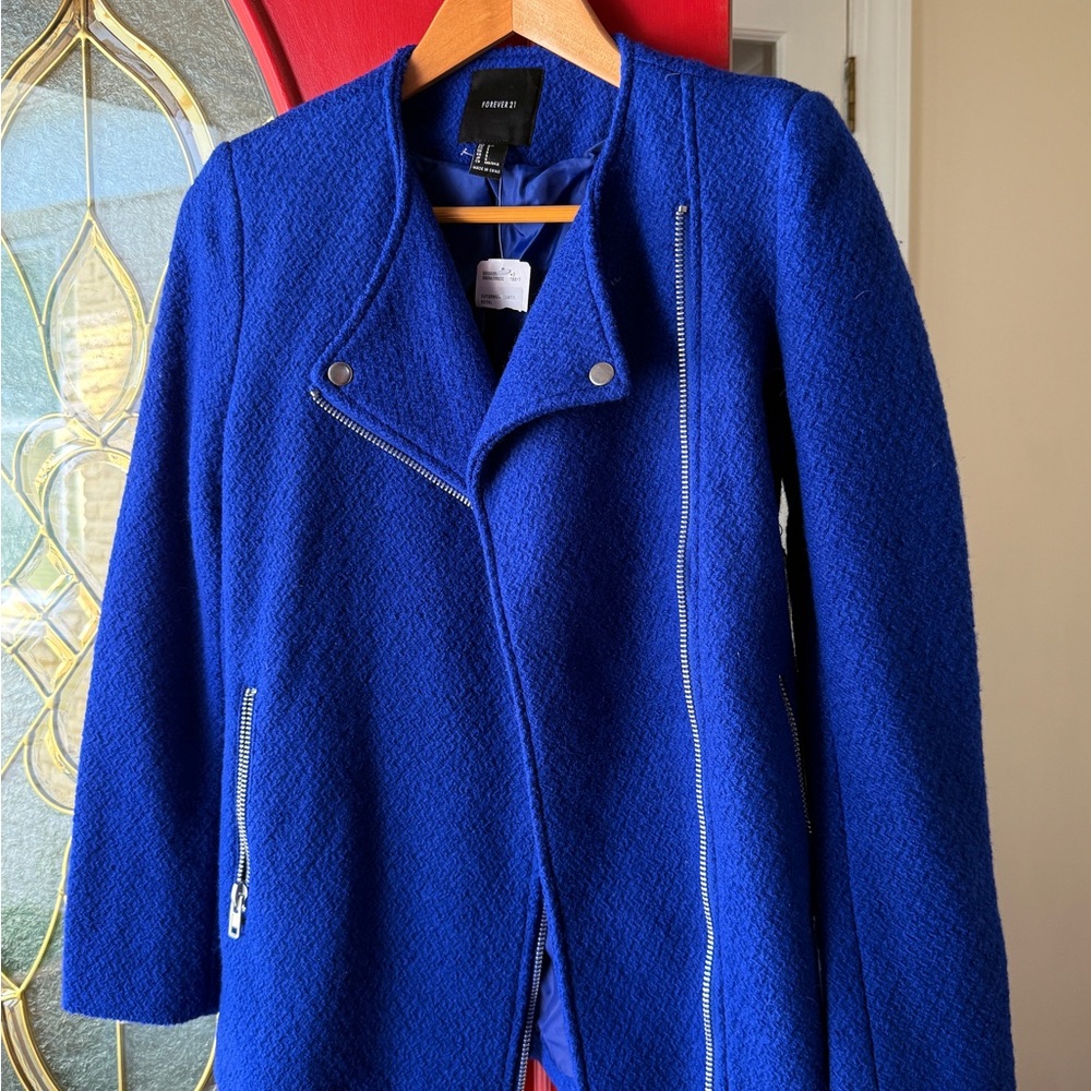 Forever 21 Blue Utility Jacket